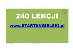 240 lekcji angielskiego na STARTANGIELSKI.PL